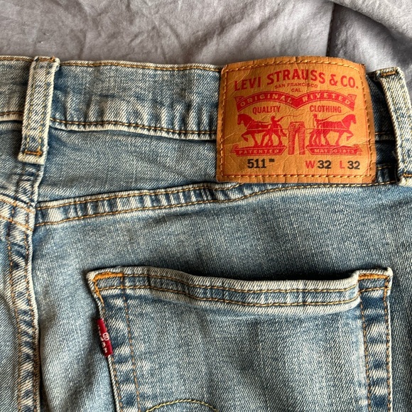 Levi's Strauss 511 Slim Fit Jeans Mens Size 32 x 32 W32 32L Zip Fly Red Tab A10 - Picture 11 of 11